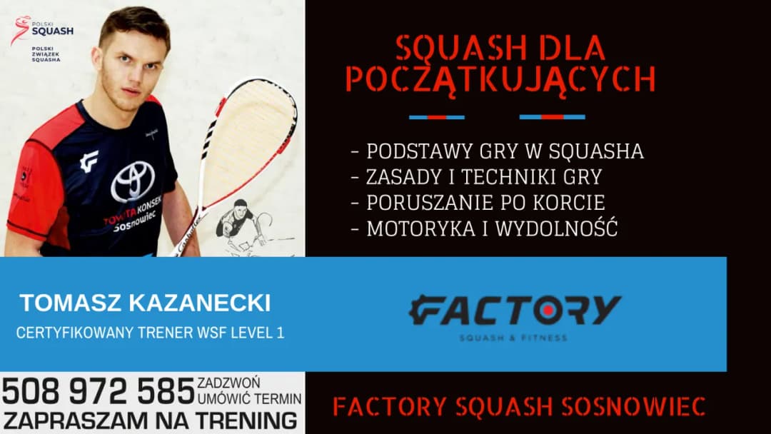 Squash Sosnowiec - najlepsze kluby, korty i zajęcia dla Ciebie